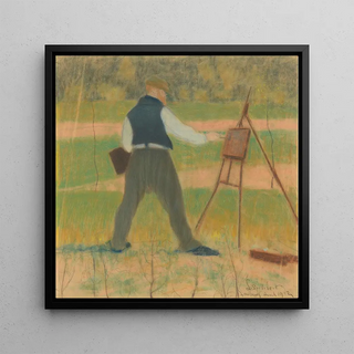 Permeke peignant à Sint-Martens-Latem en avril 1912 - Leon Spilliaert