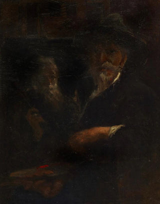 Petrus van der Velden - Study of the artist at work.webp