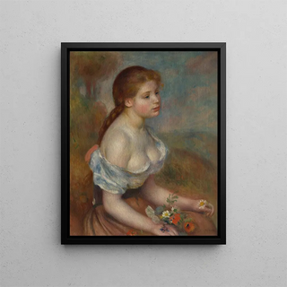 PierreAuguste Renoir - A Young Girl with Daisies.webp