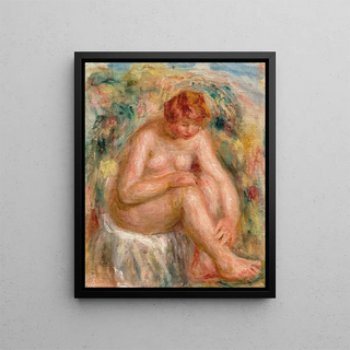 PierreAuguste Renoir - Femme nue assise vue de troisquarts Baigneuse.webp