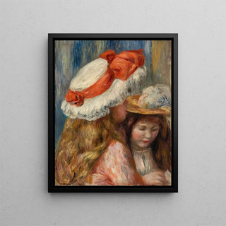 PierreAuguste Renoir - Girls with Hats Jeunes filles aux chapeaux.webp