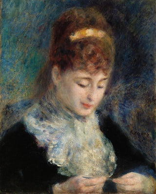 PierreAuguste Renoir - Woman Crocheting Femme faisant du crochet.webp