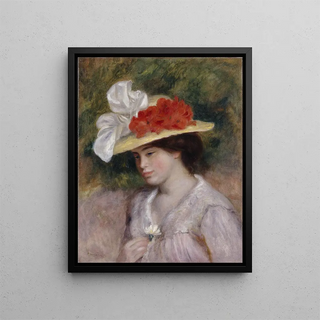 PierreAuguste Renoir - Woman in a Flowered Hat.webp