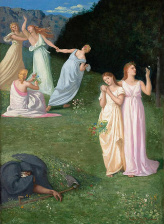 Pierre Puvis de Chavannes - Death and The Maidens.webp