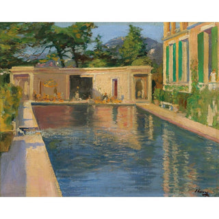 Piscine, Sud de la France - Sir John Lavery | Reproduction Tableau Décoration murale affiche copie