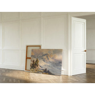 Piz Roseg - Glacier de Tschiervagletscher - Edward Theodore Compton | Reproduction Tableau Décoration murale affiche copie