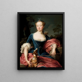 Pompeo Batoni - Portrait of a Lady as Diana the Huntress.webp