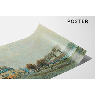 Port-Marly avant l'inondation - Alfred Sisley | Reproduction Tableau Décoration murale affiche copie