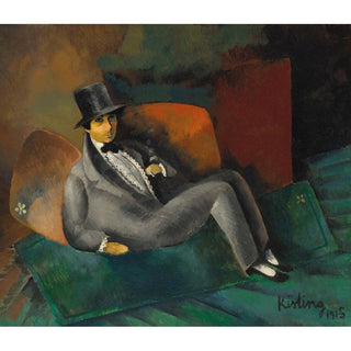 Portrait de Francis de Miomandre - Moïse Kisling | Reproduction Tableau Décoration murale affiche copie