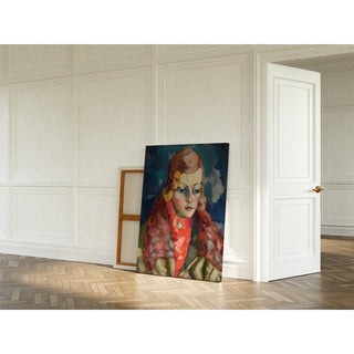 Portrait de femme - Konrad Mägi | Reproduction Tableau Décoration murale affiche copie