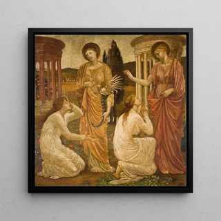 Psyché aux sanctuaires de Junon et Cérès - Sir Edward Coley Burne-Jones