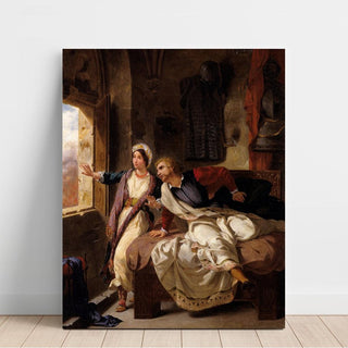 Rebecca et le blessé Ivanhoé - Eugène Delacroix | Reproduction Tableau Décoration murale affiche copie