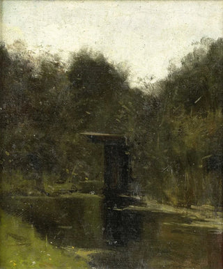 Richard Nicolas Roland Holst - Corner of a Pond near Breukelen.webp
