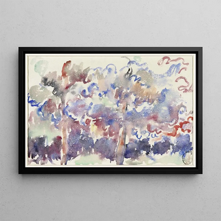 Rik Wouters - Landschap Boitsfort met bloeiende fruitbomen.webp