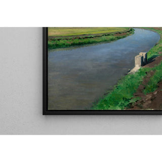 Rives d'un canal, près de Naples - Gustave Caillebotte | Reproduction Tableau Décoration murale affiche copie