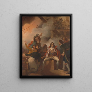 Robert Smirke - The Earl of Sandwich Refusing to Abandon His Ship During the Battle of Solebay.webp