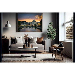 Rome et le Vatican dans la mélodie du soir | Décoration photo de l'Italie