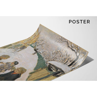 Rue enneigée avec des enfants jouant - Pierre Bonnard | Reproduction Tableau Décoration murale affiche copie