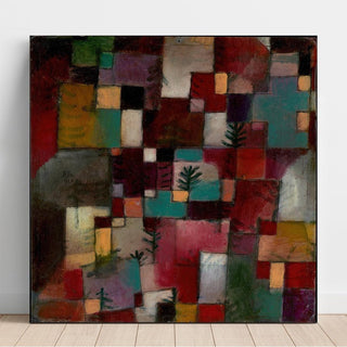 Rythmes rouge-vert et violet-jaune - Paul Klee | Reproduction Tableau Décoration murale affiche copie