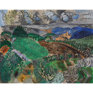 Saint-Paul de Vence - Raoul Dufy | Reproduction Tableau Décoration murale affiche copie