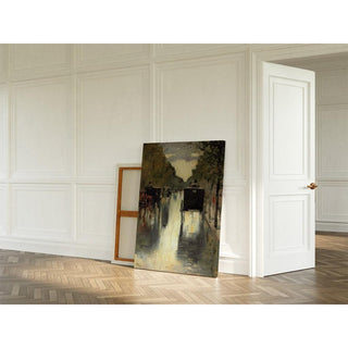 Scène de rue à Berlin avec des taxis tirés par des chevaux - Lesser Ury | Reproduction Tableau Décoration murale affiche copie