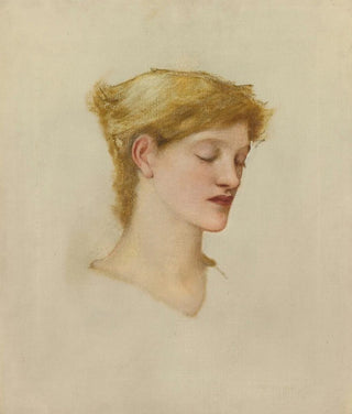 Sir Edward Coley BurneJones - Head Of A Woman.webp