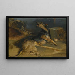 Sir Edwin Henry Landseer - Study Of A Wounded Hound From Walter Scotts The Talisman.webp