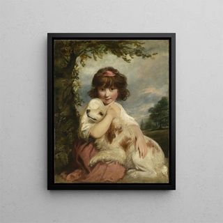 Sir Joshua Reynolds - A Young Girl and Her Dog.webp