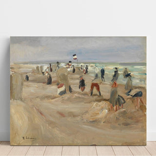Sur la plage de Noordwijk - Max Liebermann | Reproduction Tableau Décoration murale affiche copie