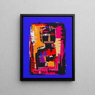 Tableau Street Art – Love Boom | Poster Coloré Style Basquiat Pop Art | Affiche Urbaine Moderne pour Déco Dynamique