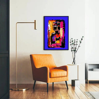 Tableau Street Art – Love Boom | Poster Coloré Style Basquiat Pop Art | Affiche Urbaine Moderne pour Déco Dynamique