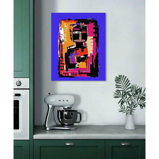 Tableau Street Art – Love Boom | Poster Coloré Style Basquiat Pop Art | Affiche Urbaine Moderne pour Déco Dynamique