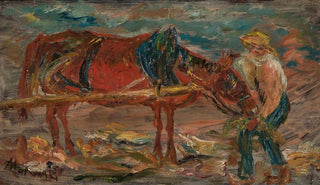 Tadeusz Makowski - Feeding a horse.webp