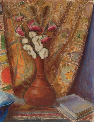 Tadeusz Makowski - Flowers in a clay flowervase.webp