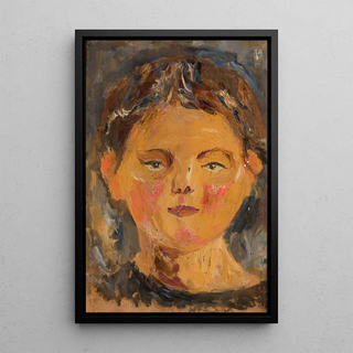 Tadeusz Makowski - Little girls head.webp