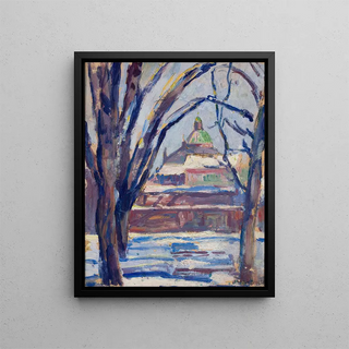 Tadeusz Makowski - Pejza zimowy z cerkwi.webp