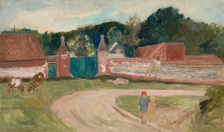 Tadeusz Makowski - Road in front of the farm.webp