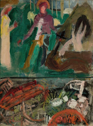 Tadeusz Makowski - Sketch for the painting Saint George piercing a dragon.webp