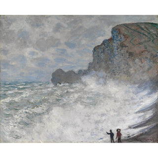 Temps violent à Étretat - Claude Monet | Reproduction Tableau Décoration murale affiche copie