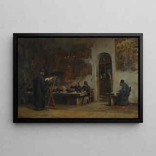Theodoros Ralli - Refectory In A Greek Monastery.webp