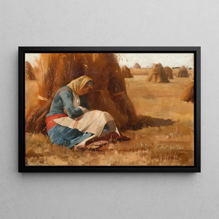 Theodoros Ralli - Resting by a haystack.webp