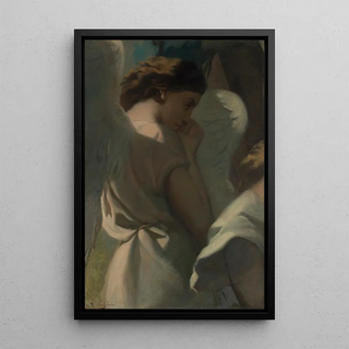 Thodore Chassriau - An Angel Praying in the Garden of Olives.webp