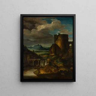 Thodore Gricault - Paysage italien au tombeau.webp