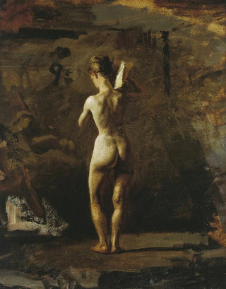 Thomas Eakins - Study for William Rush Carving His Allegorical Figure of the Schuylkill River.webp
