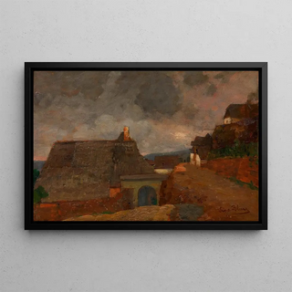 Tina Blau - Ortschaft bei trbem Wetter Weienkirchen.webp