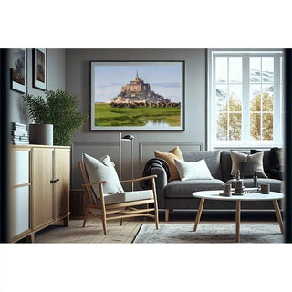 Tirage photographie de la Normandie - La baie du Mont Saint-Michel