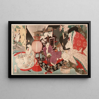 Tsukioka Yoshitoshi - A Woman Saving the Nation A Chronicle of Great Peace.webp