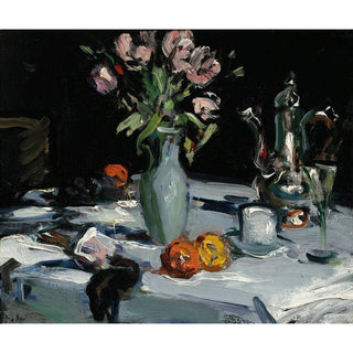Tulipes et cafetière - Samuel John Peploe | Reproduction Tableau Décoration murale affiche copie