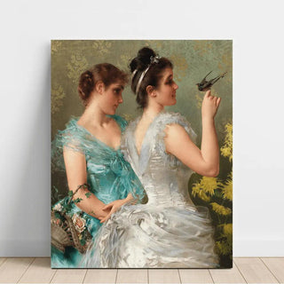 Un Ami à Plumes - Vittorio Matteo Corcos | Reproduction Tableau Décoration murale affiche copie