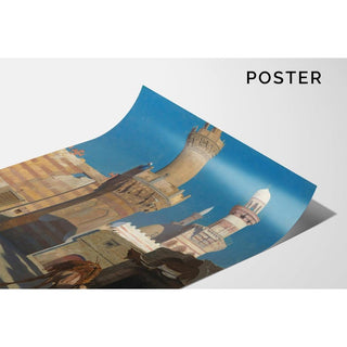 Une Journée Chaude au Caire Devant La Mosquée - Jean-Léon Gérôme | Reproduction Tableau Décoration murale affiche copie